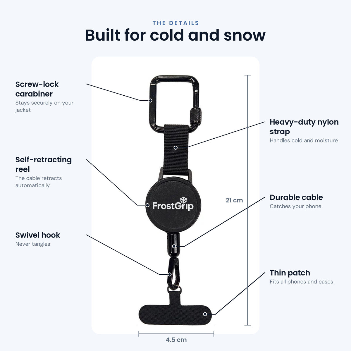 FrostGrip details and measurements