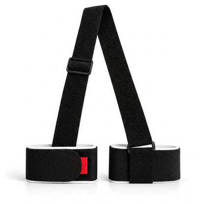 Ski carrier strap on a white background