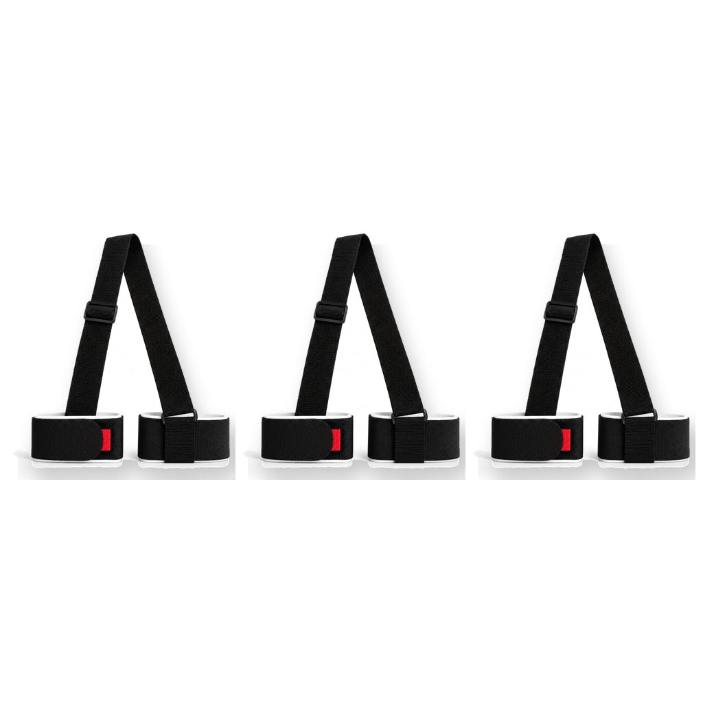 Three carrier straps – family pack