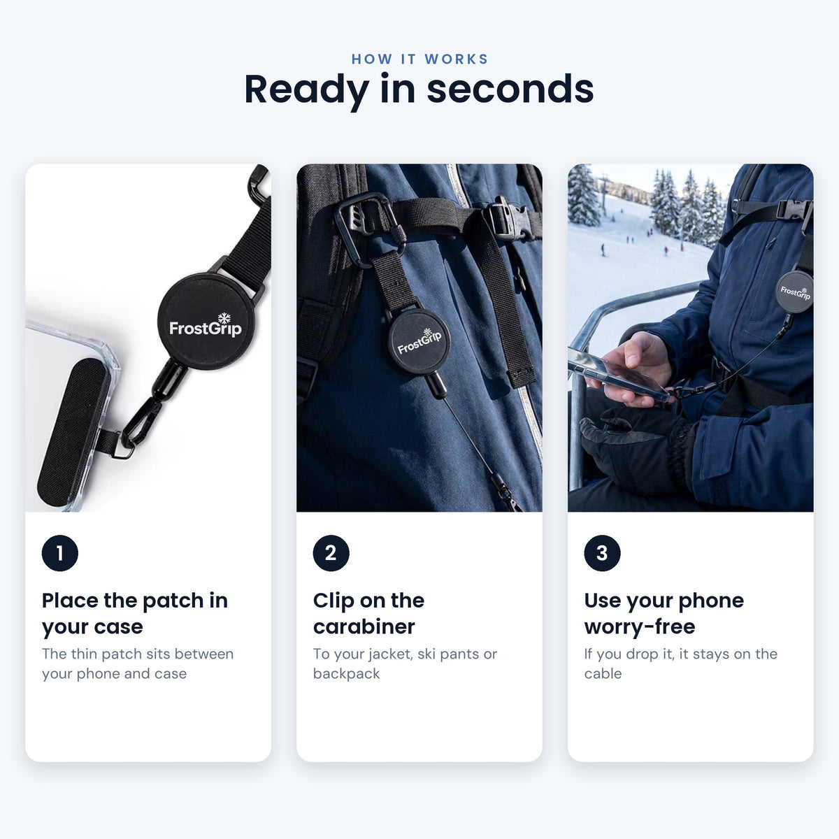 How FrostGrip works in 3 steps