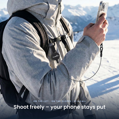 Taking photos on the slopes with FrostGrip