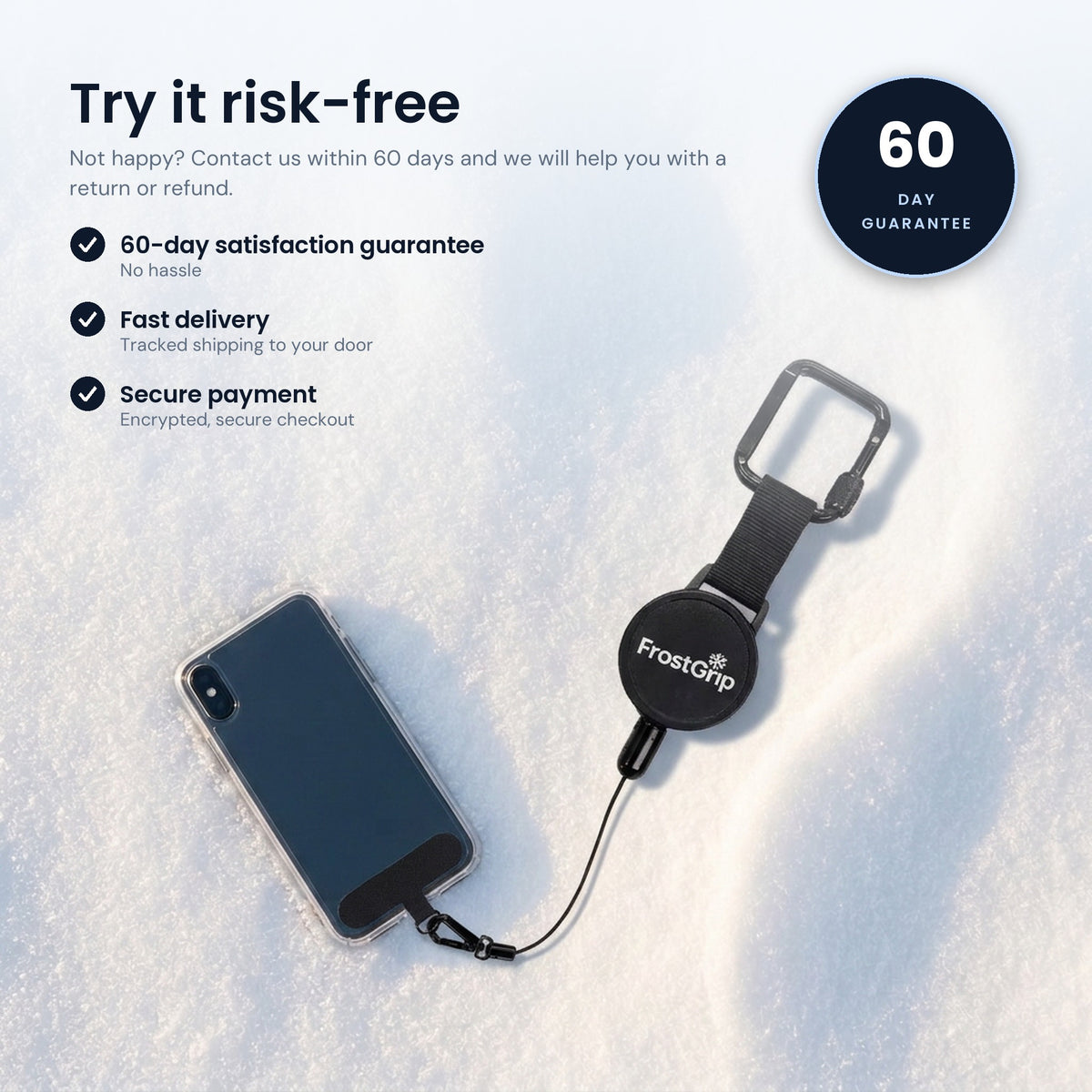 Try FrostGrip risk-free – 60-day guarantee