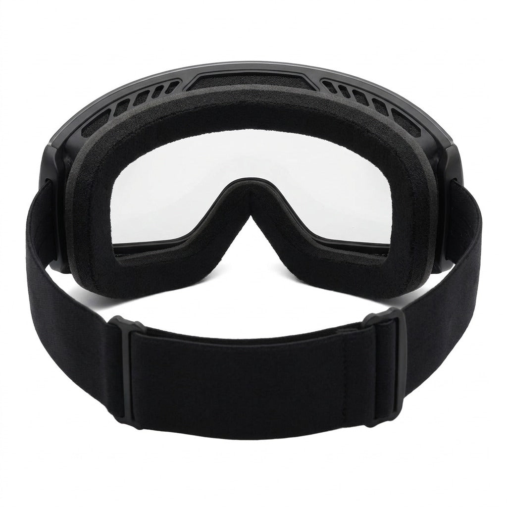 Inside: double lens and soft foam