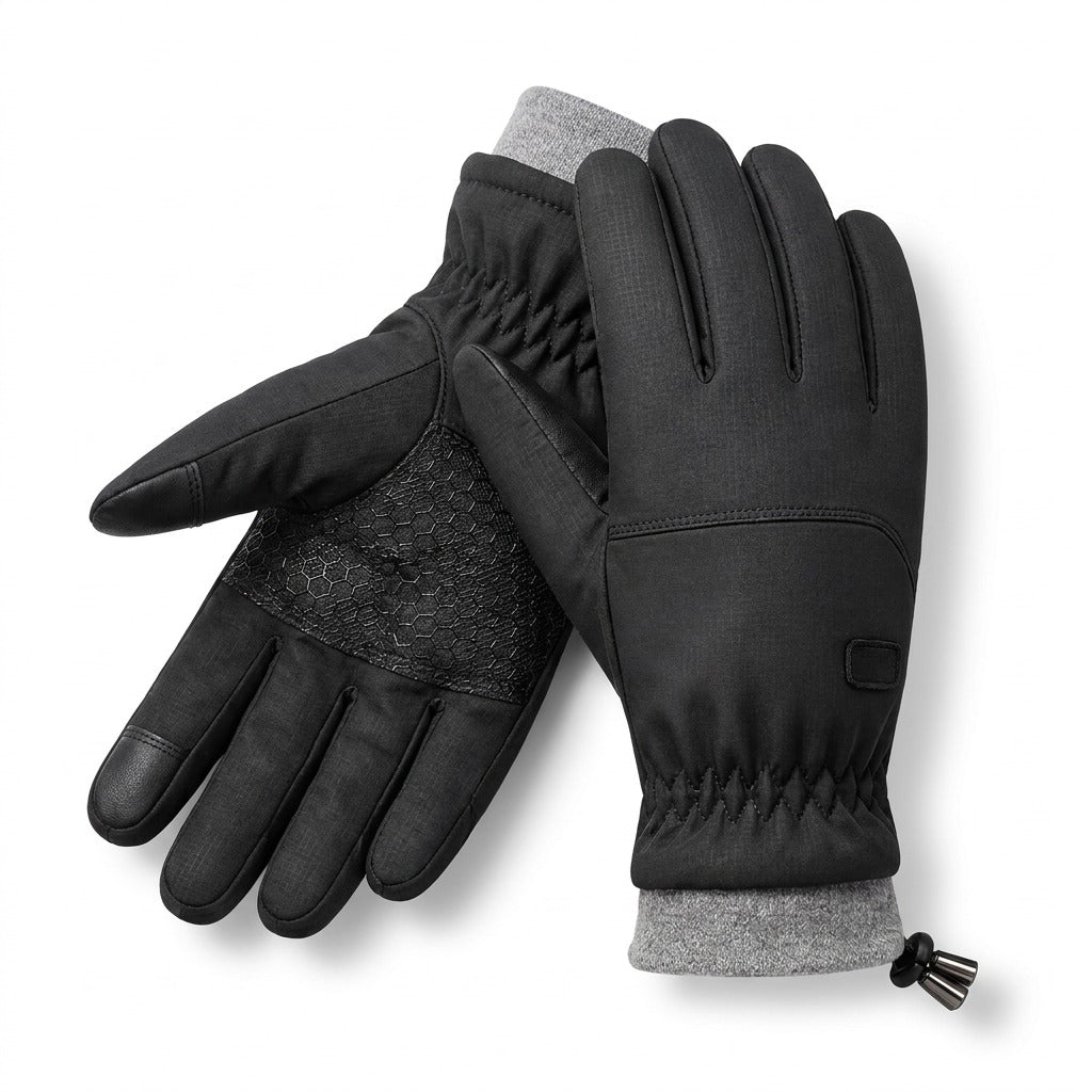 Black touchscreen gloves