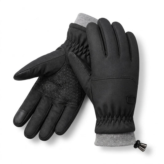 Black touchscreen gloves