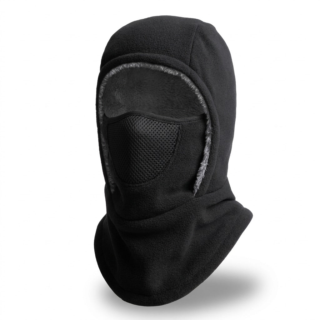 Lift mask in black fleece