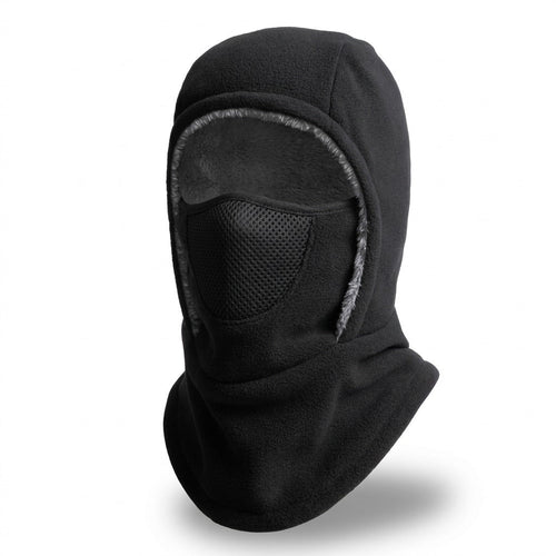 Lift mask in black fleece