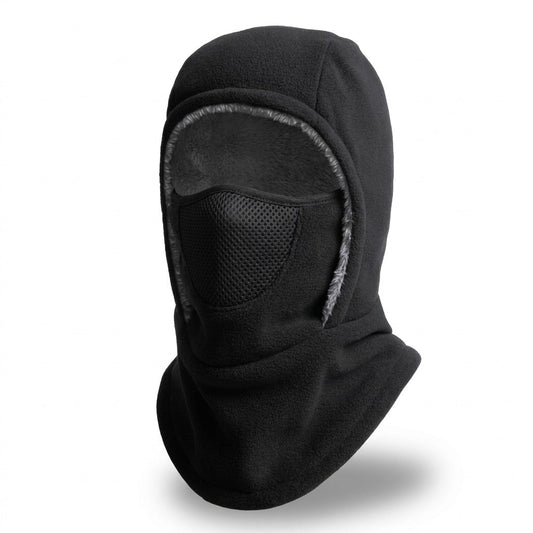 Lift mask in black fleece
